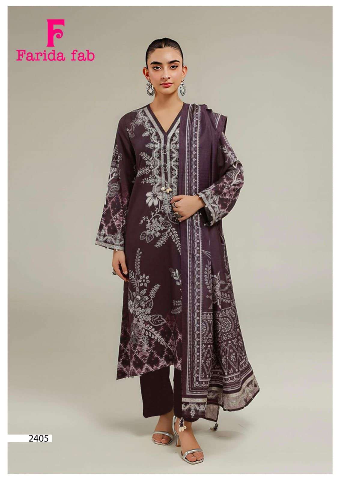 FARIDA FAB PARIAN DREAM VOL 24 COTTON DIGITAL PRINTS SALWAR SUIT