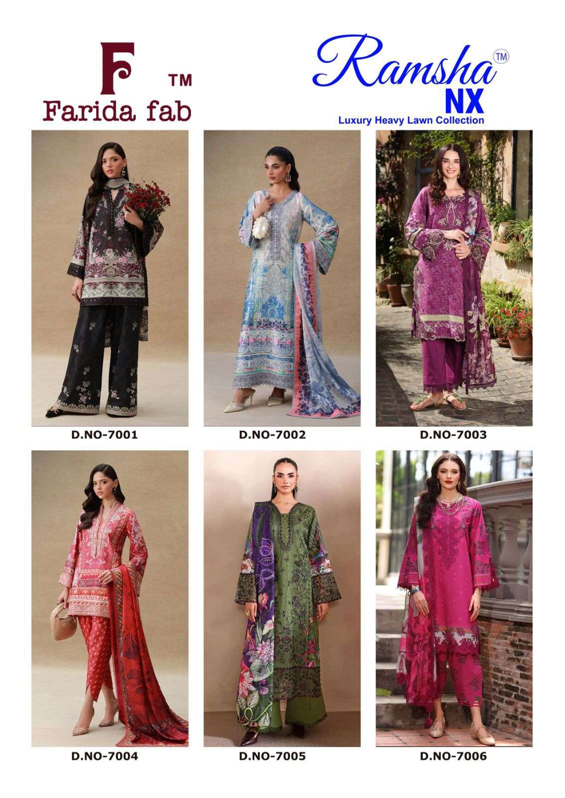 FARIDA FAB RAMSHA NX LAWN COTTON DIGITAL PRINT SALWAR SUIT
