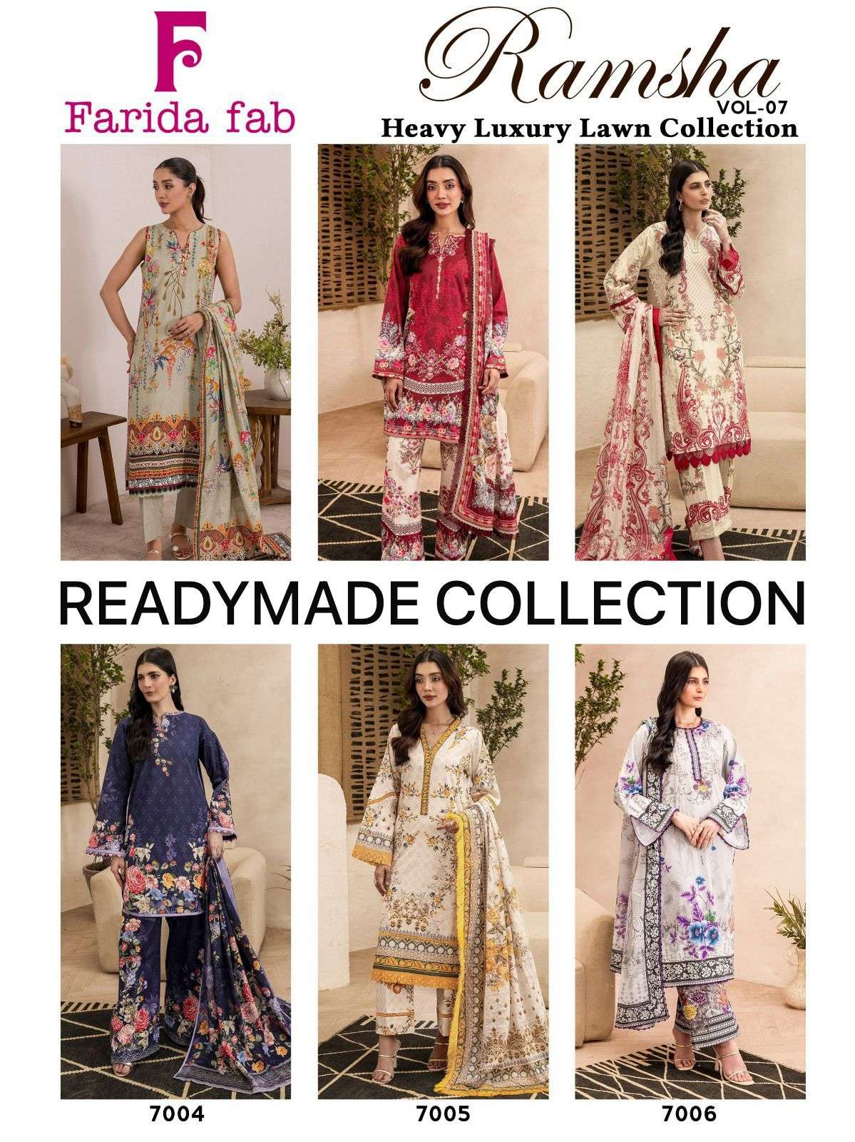 FARIDA FAB RAMSHA VOL 7 READY MADE COLLECTION 