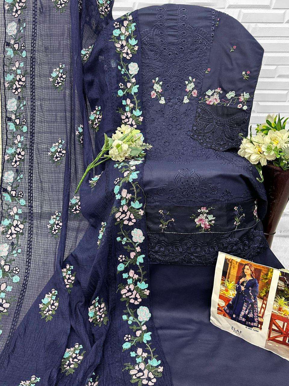  FLORENT D NO 1088 1080 1090 COTTON WITH HEAVY EMBROIDERY WORK SUIT