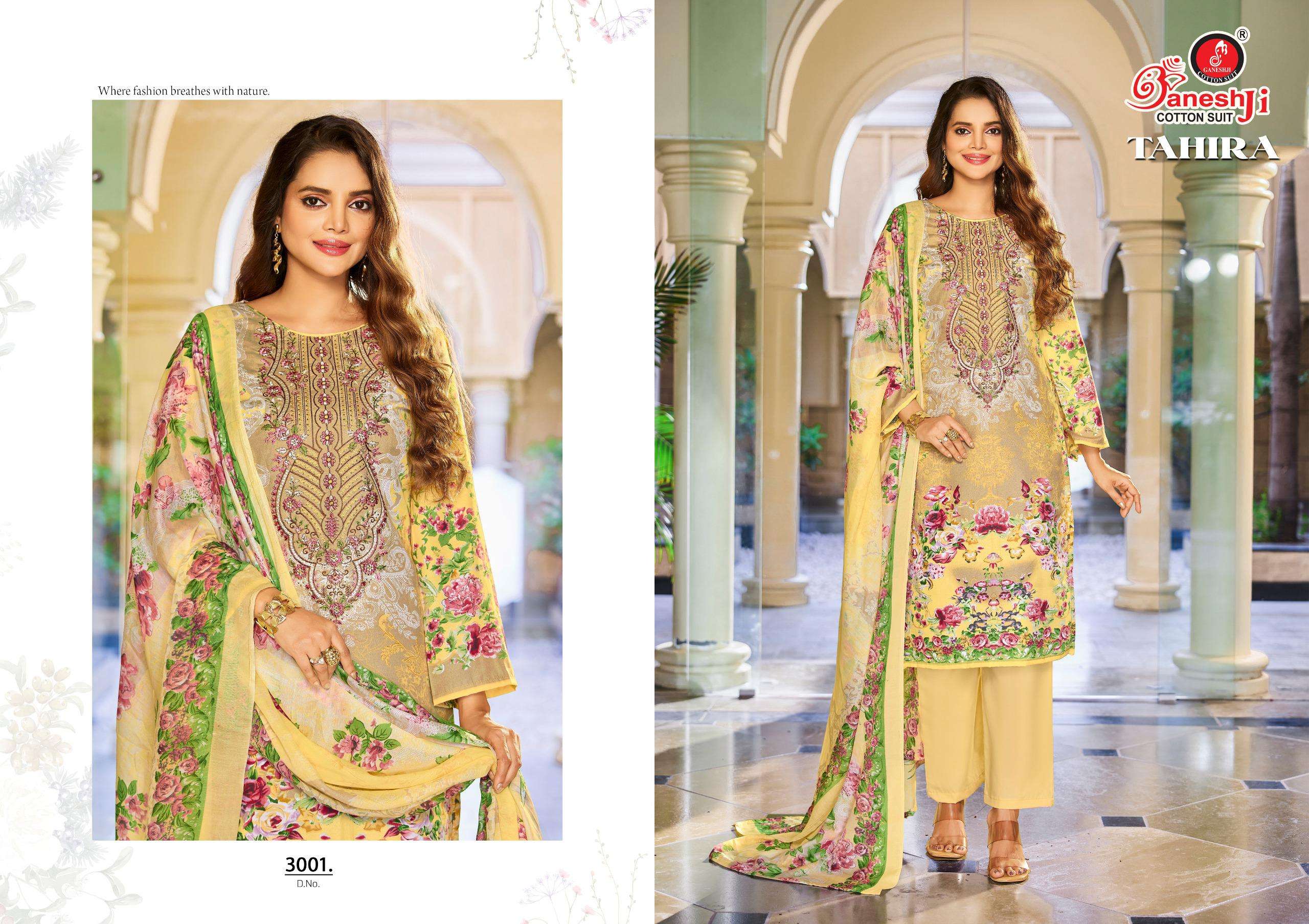 GANESHJI COTTON SUIT TAHIRA VOL 3 COTTON DIGITAL PRINTS SALWAR SUIT