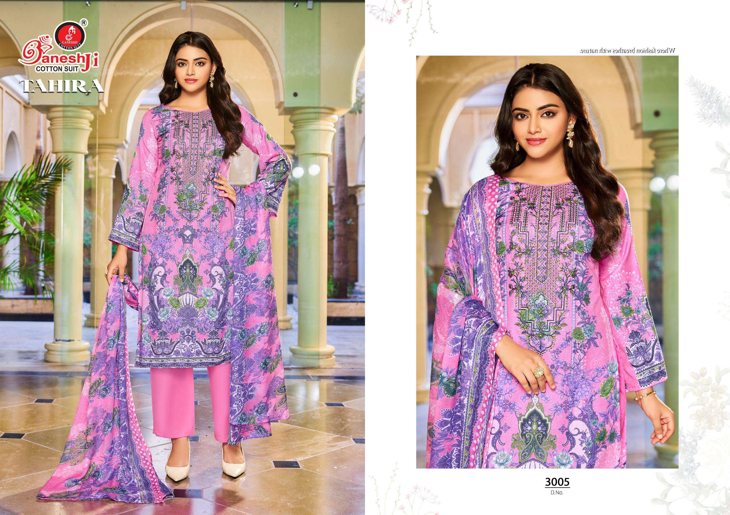 GANESHJI COTTON SUIT TAHIRA VOL 3 COTTON DIGITAL PRINTS SALWAR SUIT