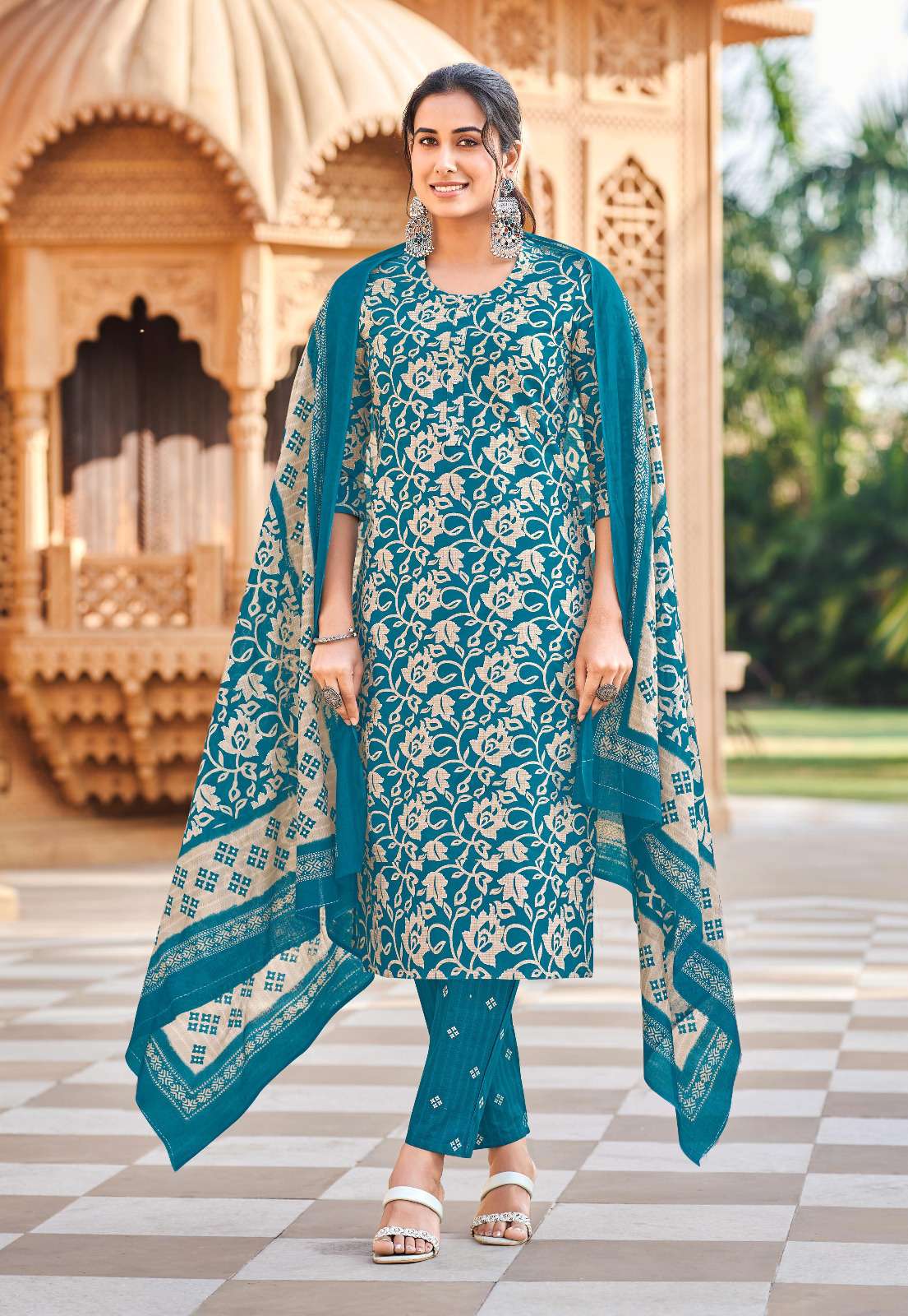 GANPATI GOPI VOL 15 COTTON PRINT READY MADE LADIES SUIT