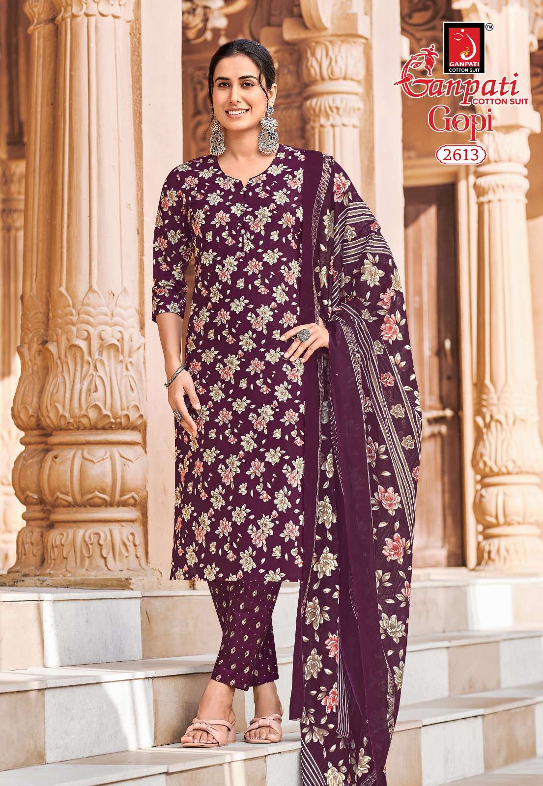 GANPATI GOPI VOL 15 COTTON PRINT READY MADE LADIES SUIT