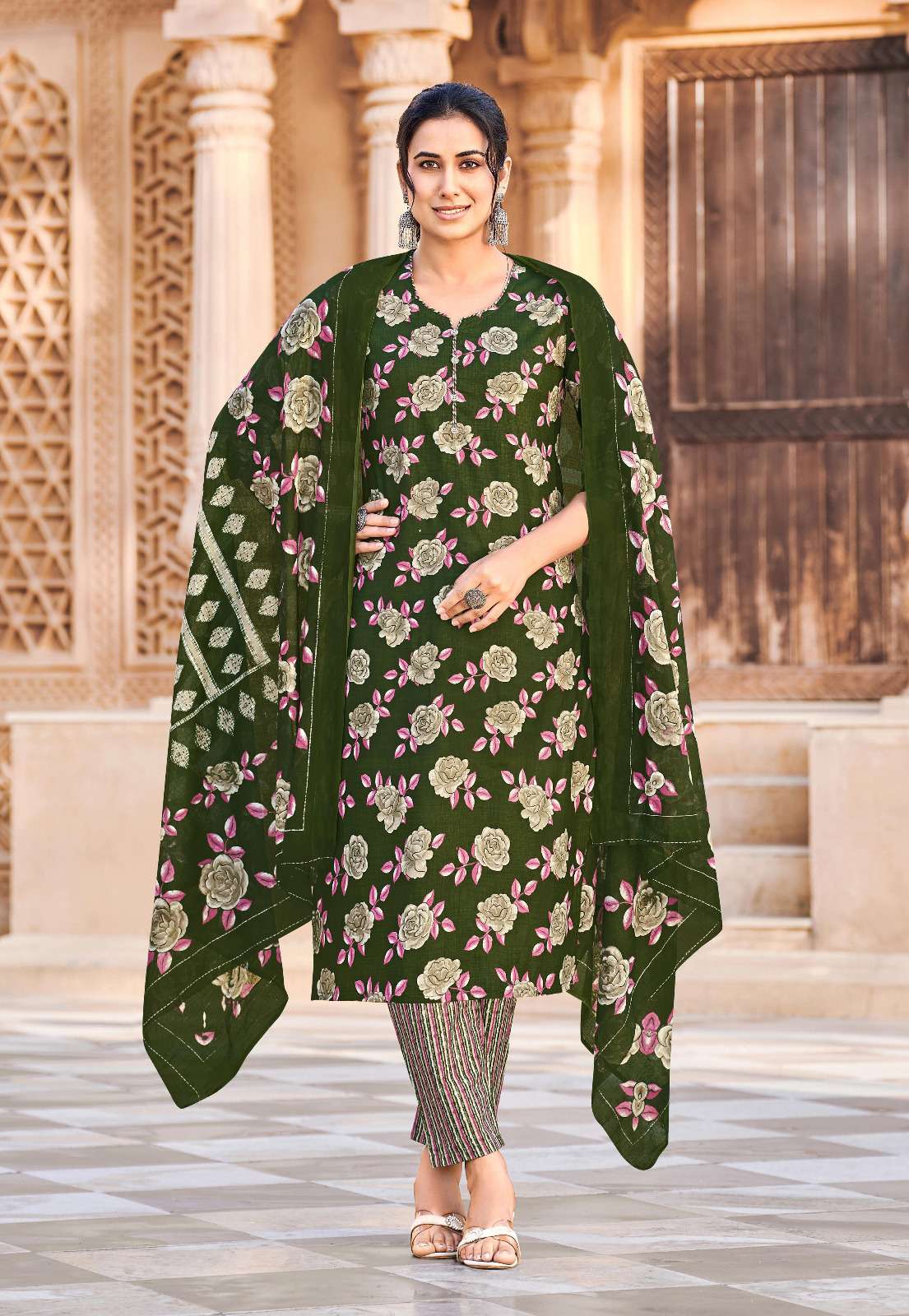 GANPATI GOPI VOL 15 COTTON PRINT READY MADE LADIES SUIT