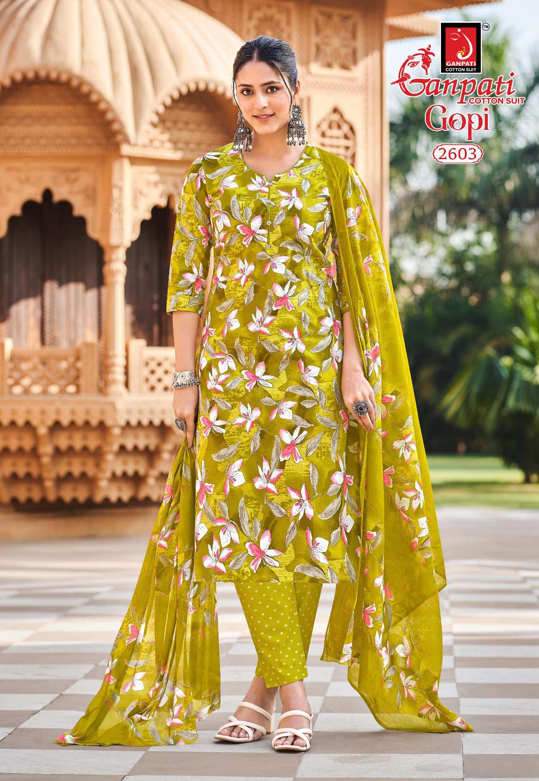 GANPATI GOPI VOL 15 COTTON PRINT READY MADE LADIES SUIT