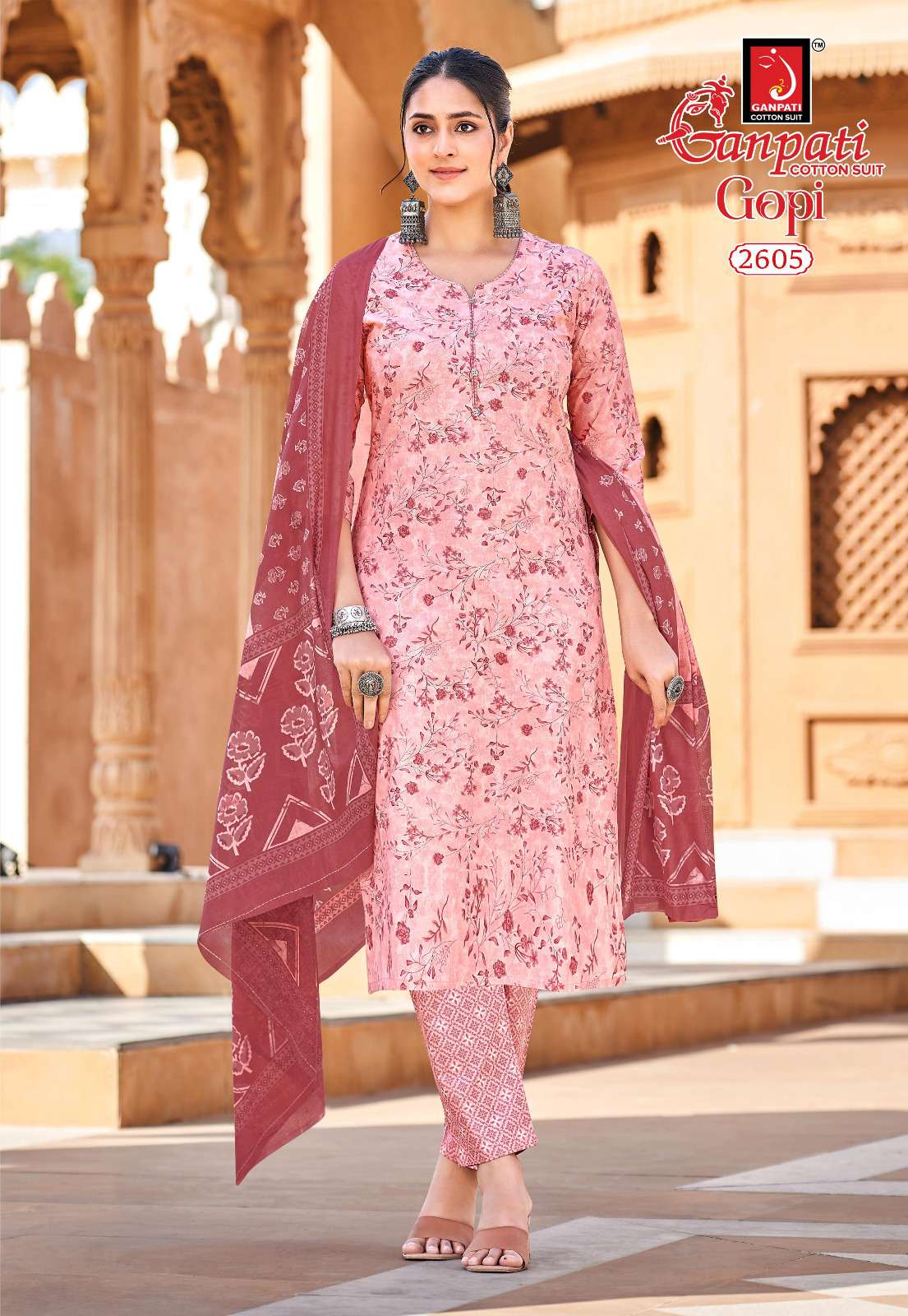 GANPATI GOPI VOL 15 COTTON PRINT READY MADE LADIES SUIT