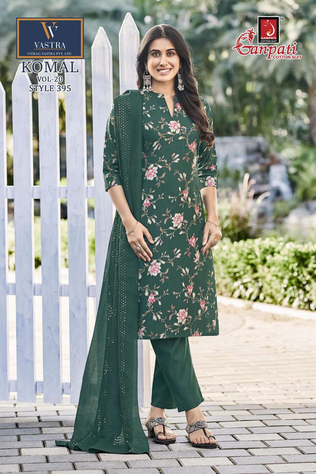 GANPATI KOMAL VOL 20 COTTON PRINTED LADIES READY MADE LADIES SUIT