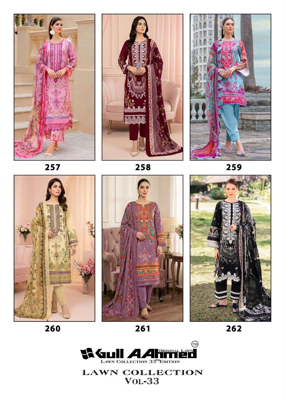 GULL AAHMED LAWN COLLECTION VOL 33 COTTON DIGITAL PRINT SALWAR SUIT