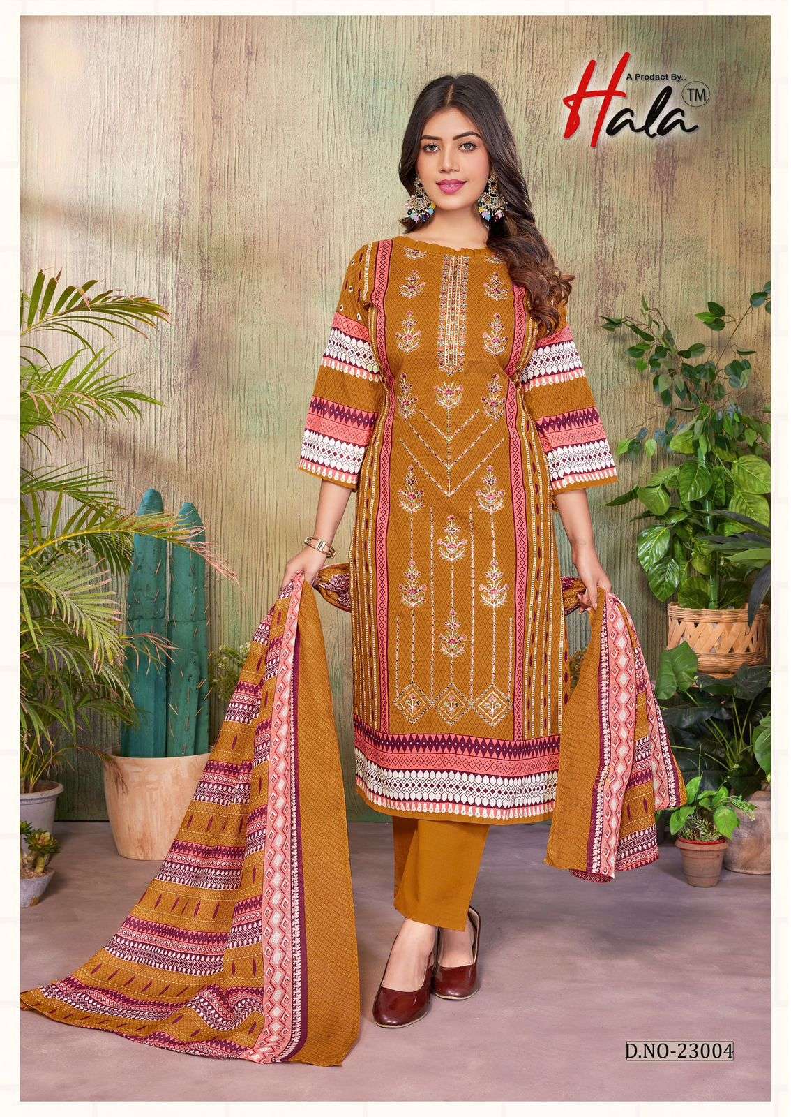 HALA BIN SAEED LAWN COLLECTION VOL 23 COTTON DIGITAL PRINTS WITH FANCY WORK SUIT