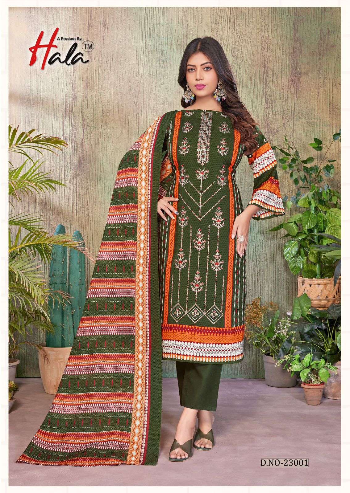 HALA BIN SAEED LAWN COLLECTION VOL 23 COTTON DIGITAL PRINTS WITH FANCY WORK SUIT
