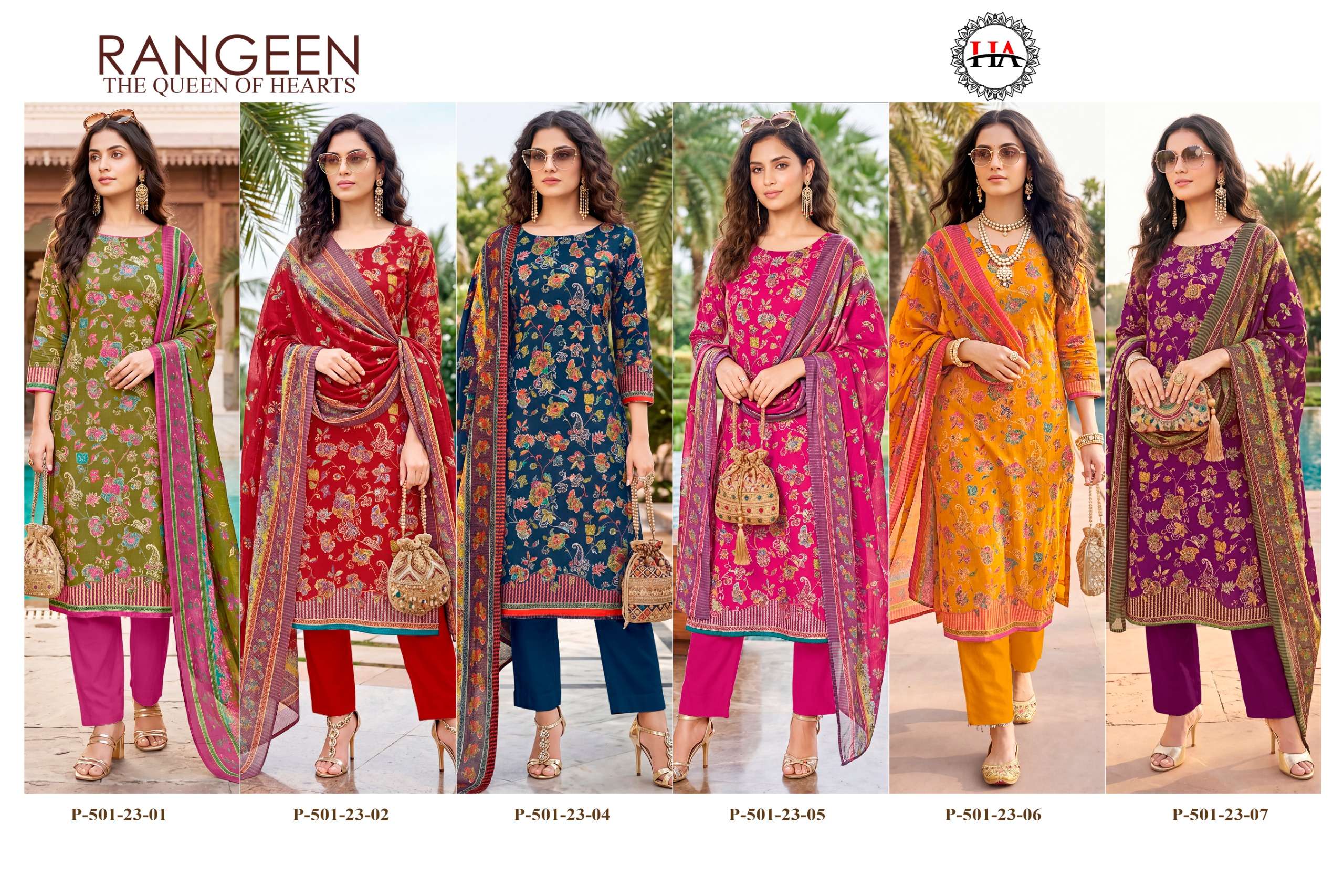 HARSHIT FASHION HUB RANGEEN JAM COTTON PRINTED SALWAR SUIT