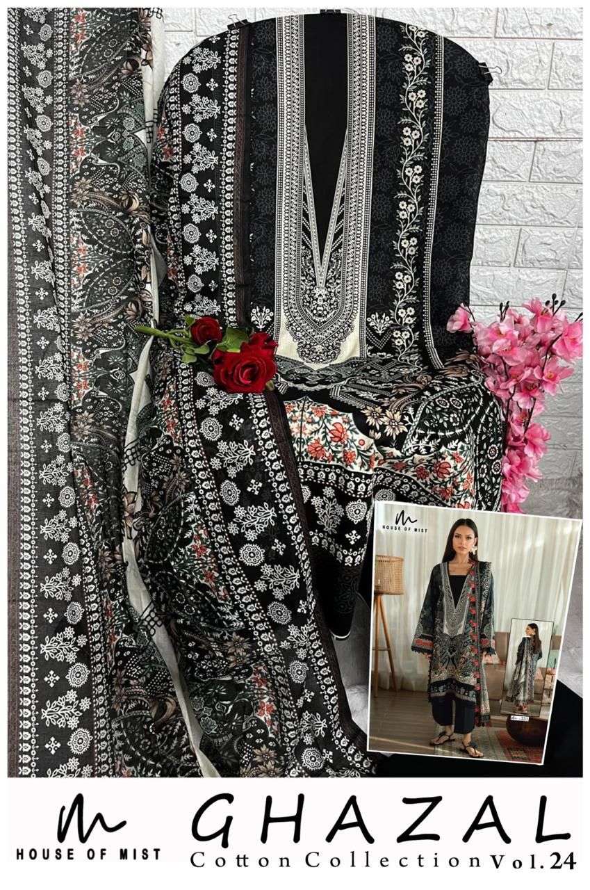 HOUSE OF MIST GHAZAL COTTON COLLECTION VOL 24 COTTON DIGITAL PRINTS SALWAR SUIT