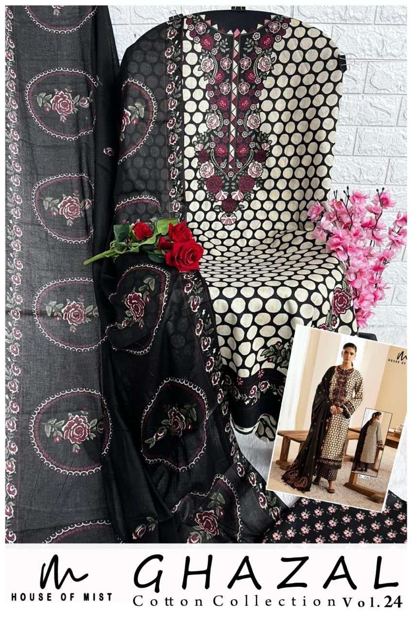 HOUSE OF MIST GHAZAL COTTON COLLECTION VOL 24 COTTON DIGITAL PRINTS SALWAR SUIT