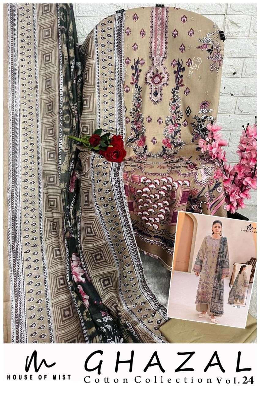 HOUSE OF MIST GHAZAL COTTON COLLECTION VOL 24 COTTON DIGITAL PRINTS SALWAR SUIT
