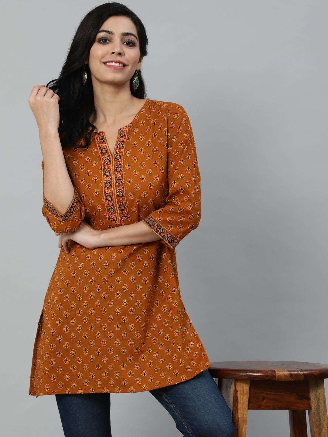 INLI BLUSH 2.0 COTTON PRINTED FANCY SUMMER WEAR LADIES SHORT KURTI