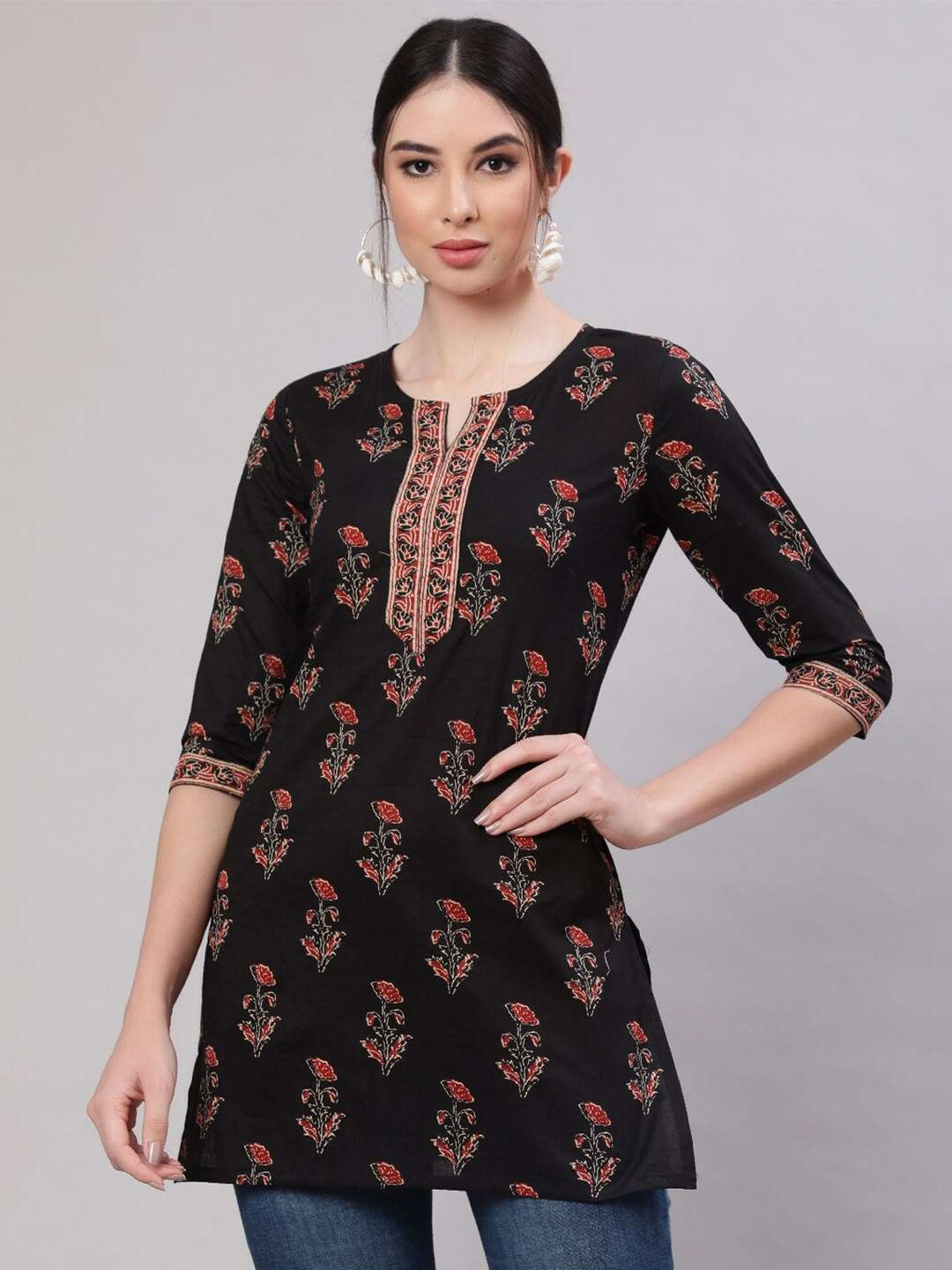 INLI BLUSH 2.0 COTTON PRINTED FANCY SUMMER WEAR LADIES SHORT KURTI