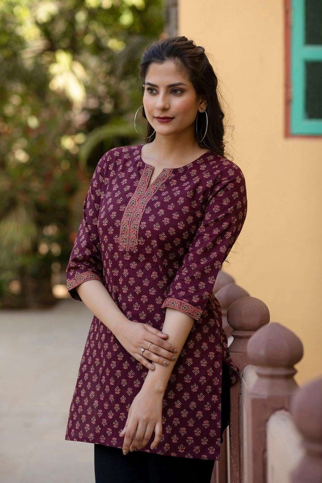 INLI BLUSH 2.0 COTTON PRINTED FANCY SUMMER WEAR LADIES SHORT KURTI
