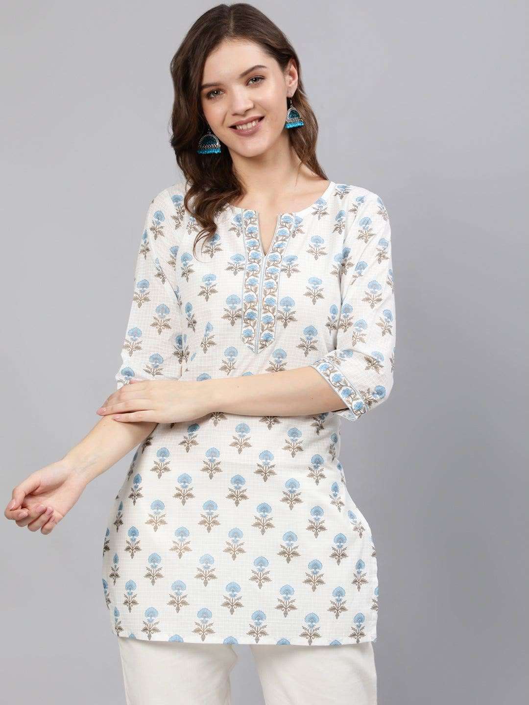 INLI BLUSH 2.0 COTTON PRINTED FANCY SUMMER WEAR LADIES SHORT KURTI