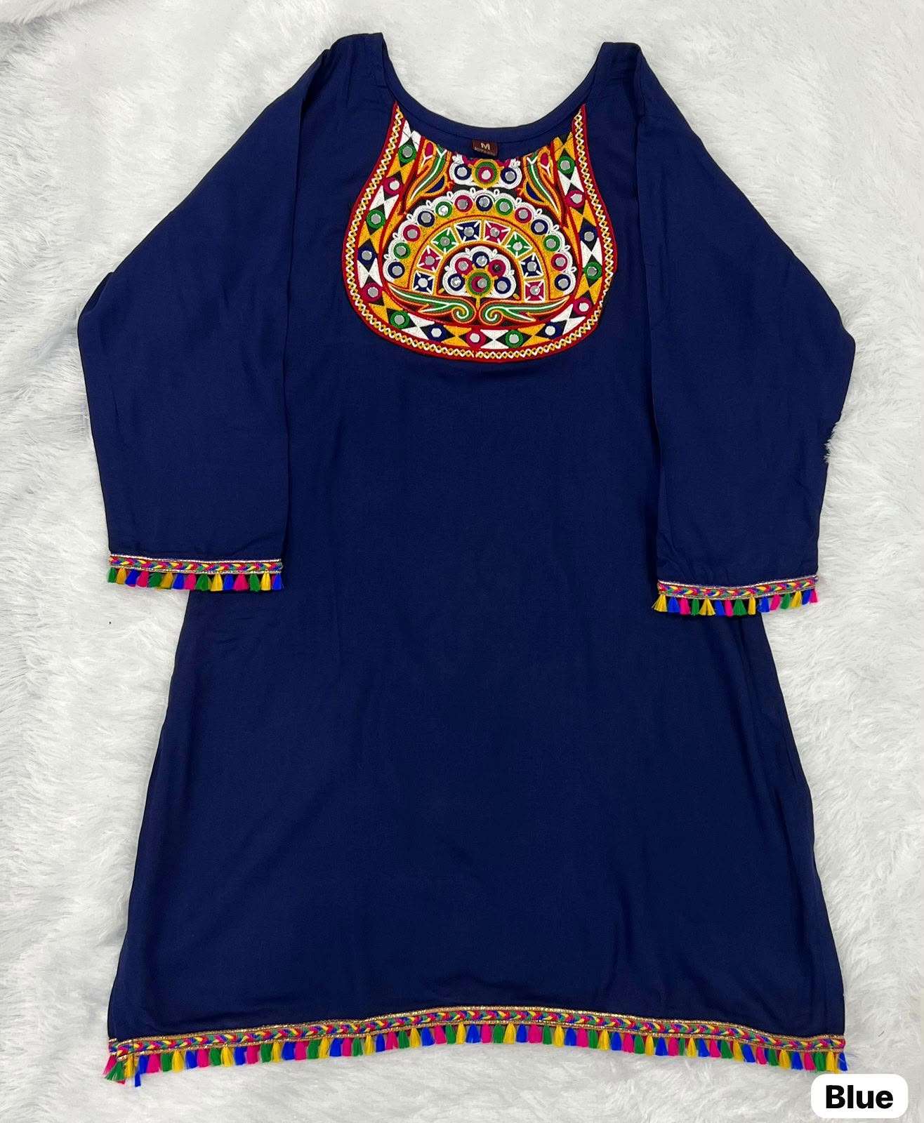 INLI PANKHUDI 2.0 RAYON FANCY MIRROR WORKS LADIES TOP 