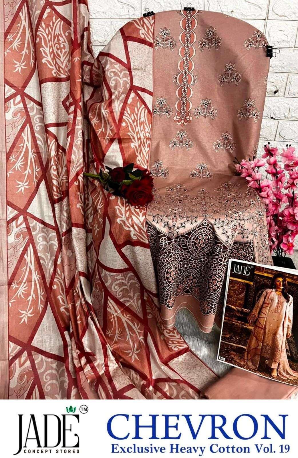 JADE CHEVRON EXCLUSIVE HEAVY COTTON VOL 19 COTTON DIGITAL PRINT SALWAR SUIT