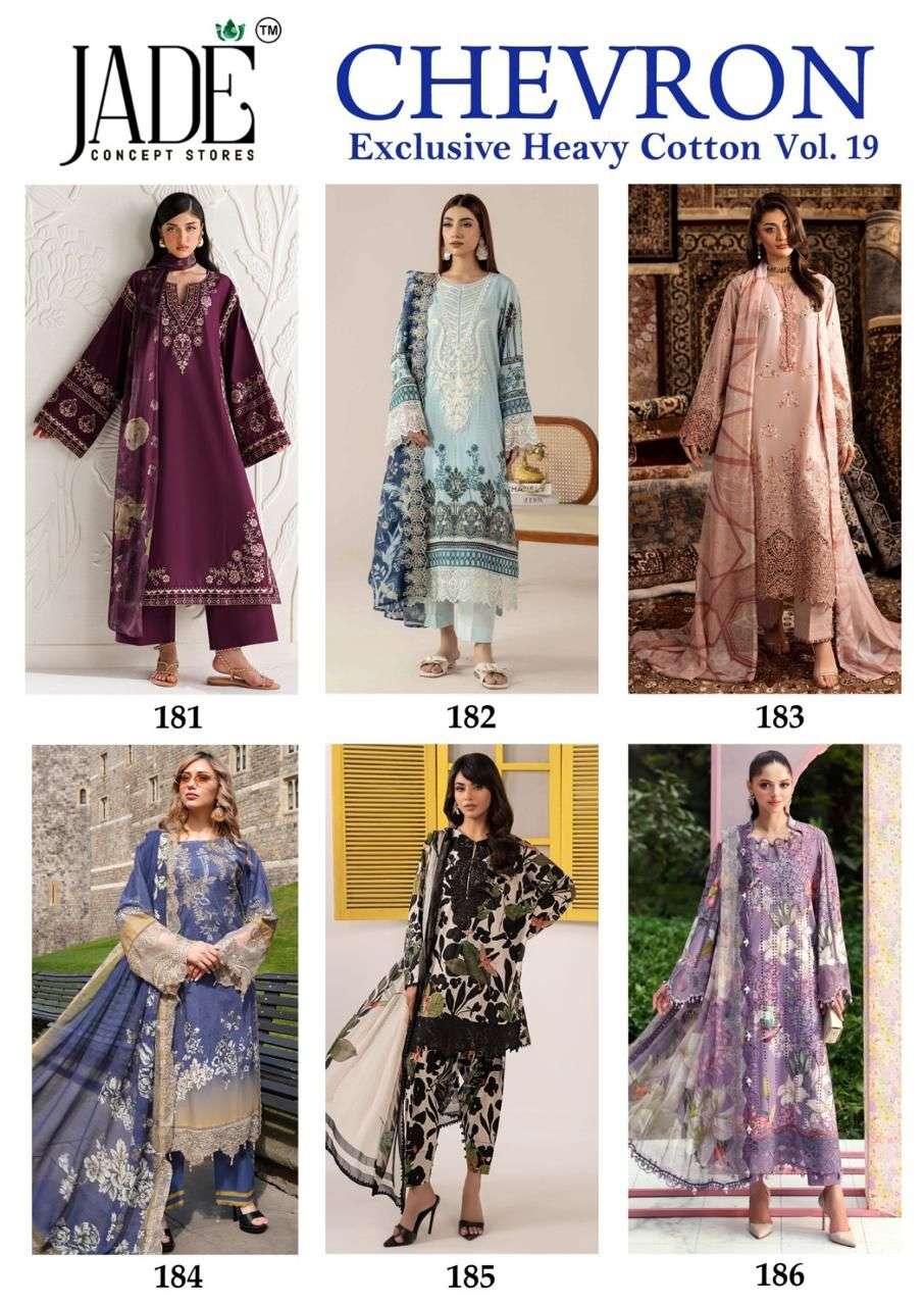 JADE CHEVRON EXCLUSIVE HEAVY COTTON VOL 19 COTTON DIGITAL PRINT SALWAR SUIT