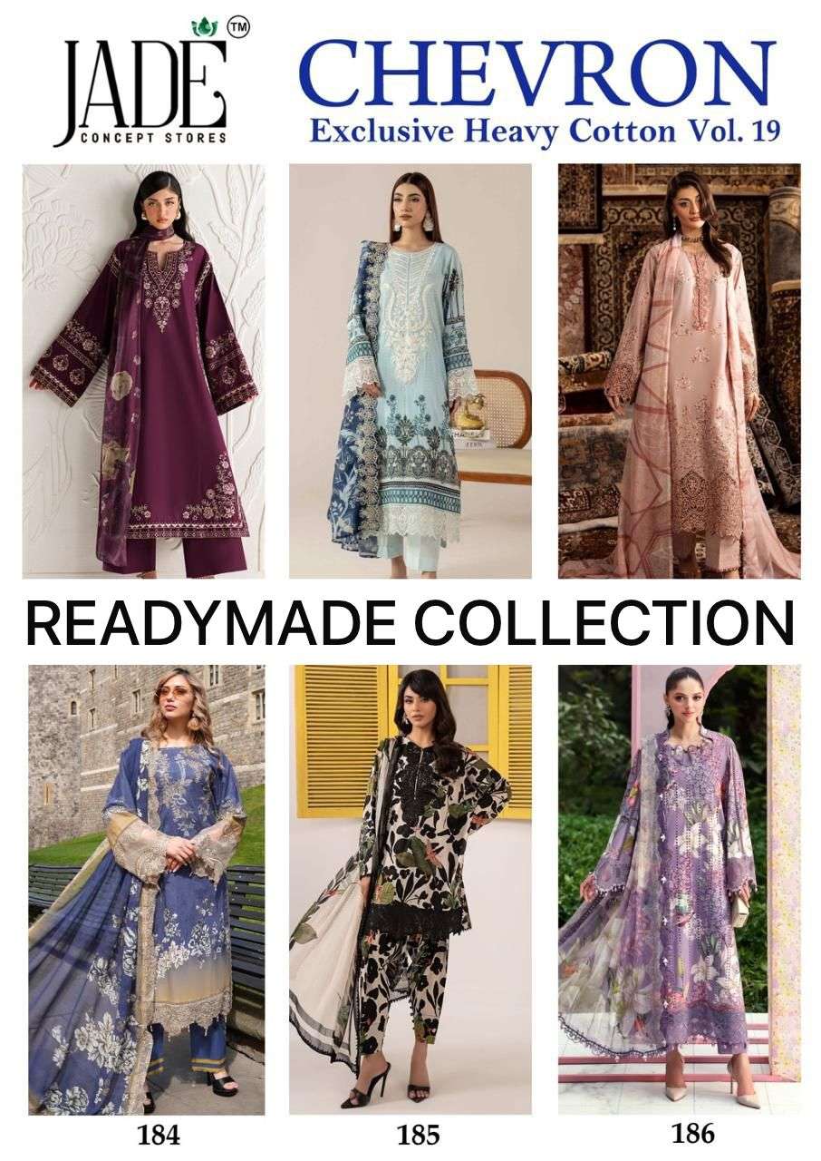 JADE CHEVRON EXCLUSIVE HEAVY COTTON VOL 19 READY MADE COLLECTION