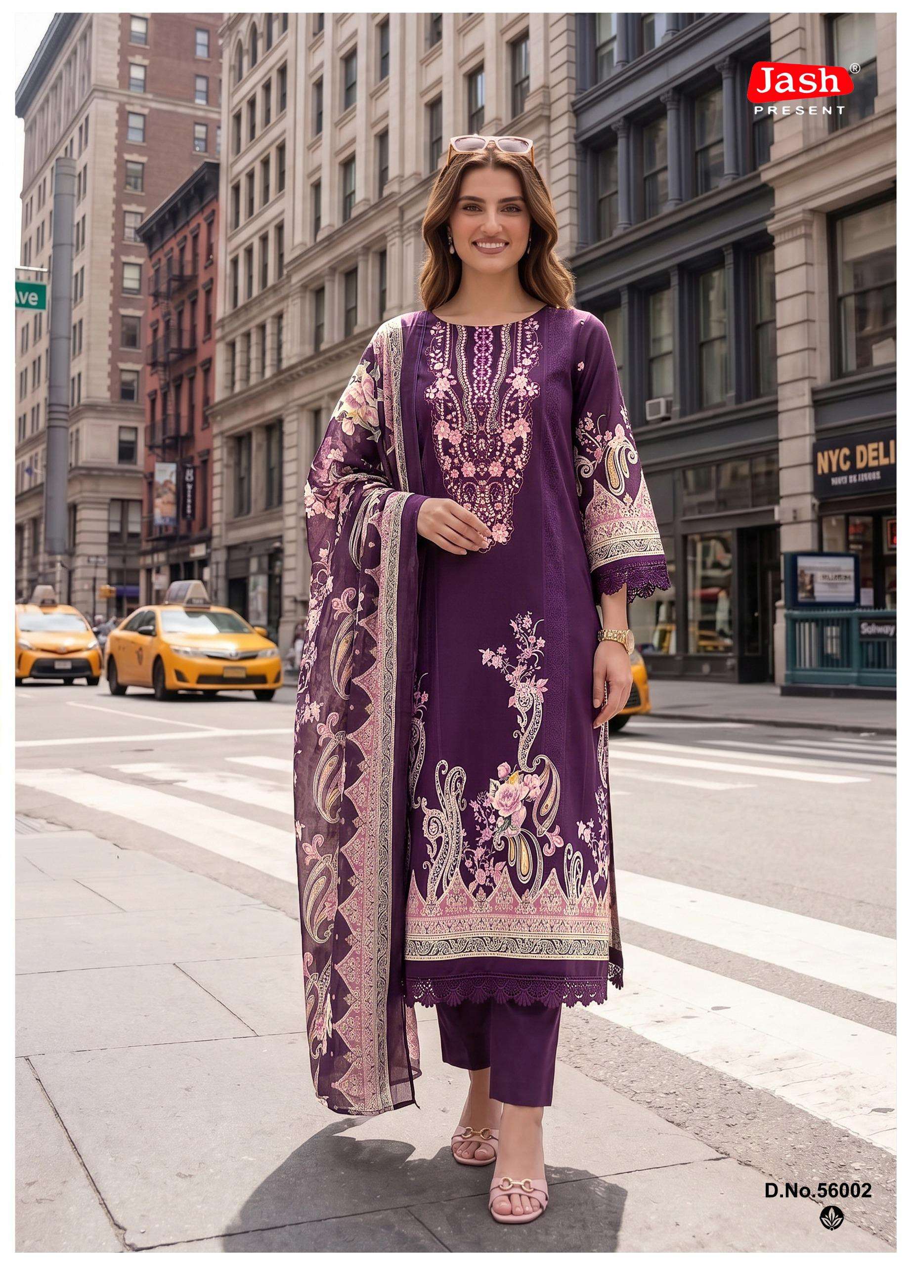  JASH ELLIZA VOL 56 COTTON DIGITAL PRINT UNSTITCH SALWAR SUIT