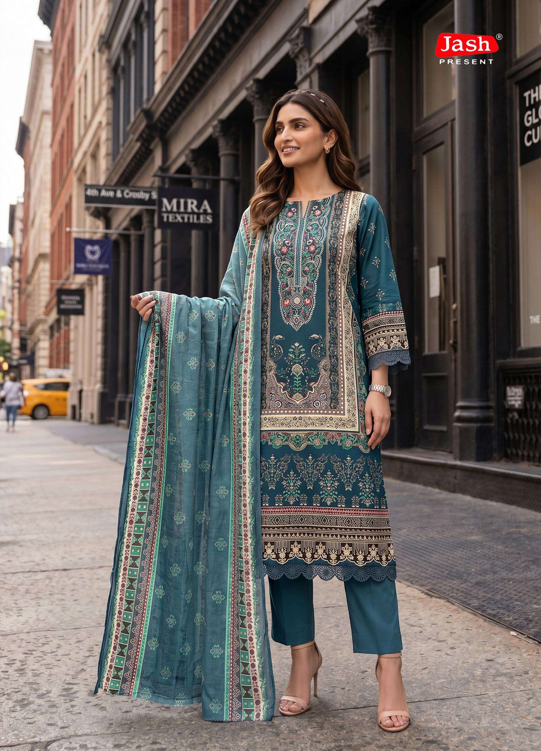  JASH ELLIZA VOL 56 COTTON DIGITAL PRINT UNSTITCH SALWAR SUIT