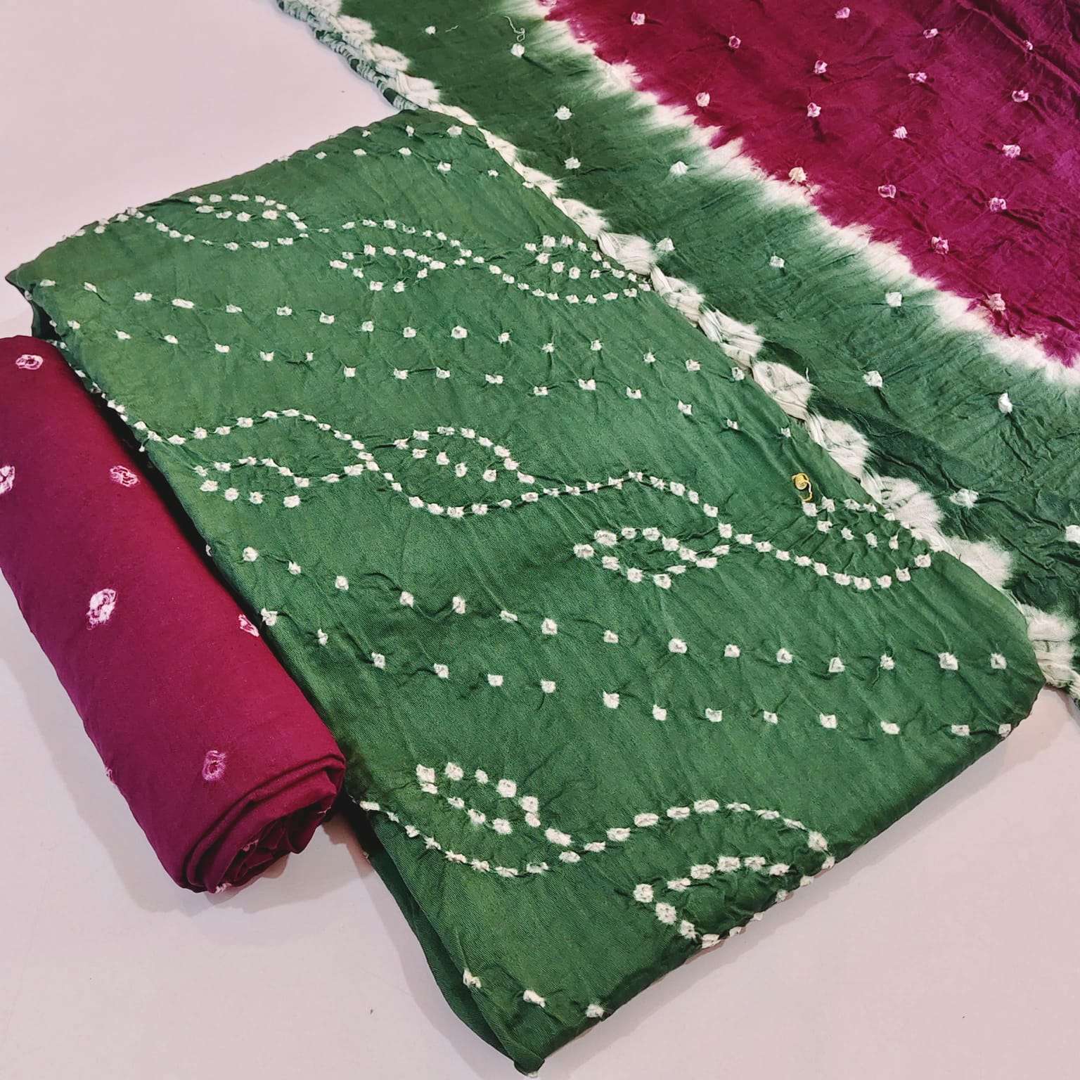 JJ CREATION SATIN PREMIUM BANDHEJ COLLECTION 