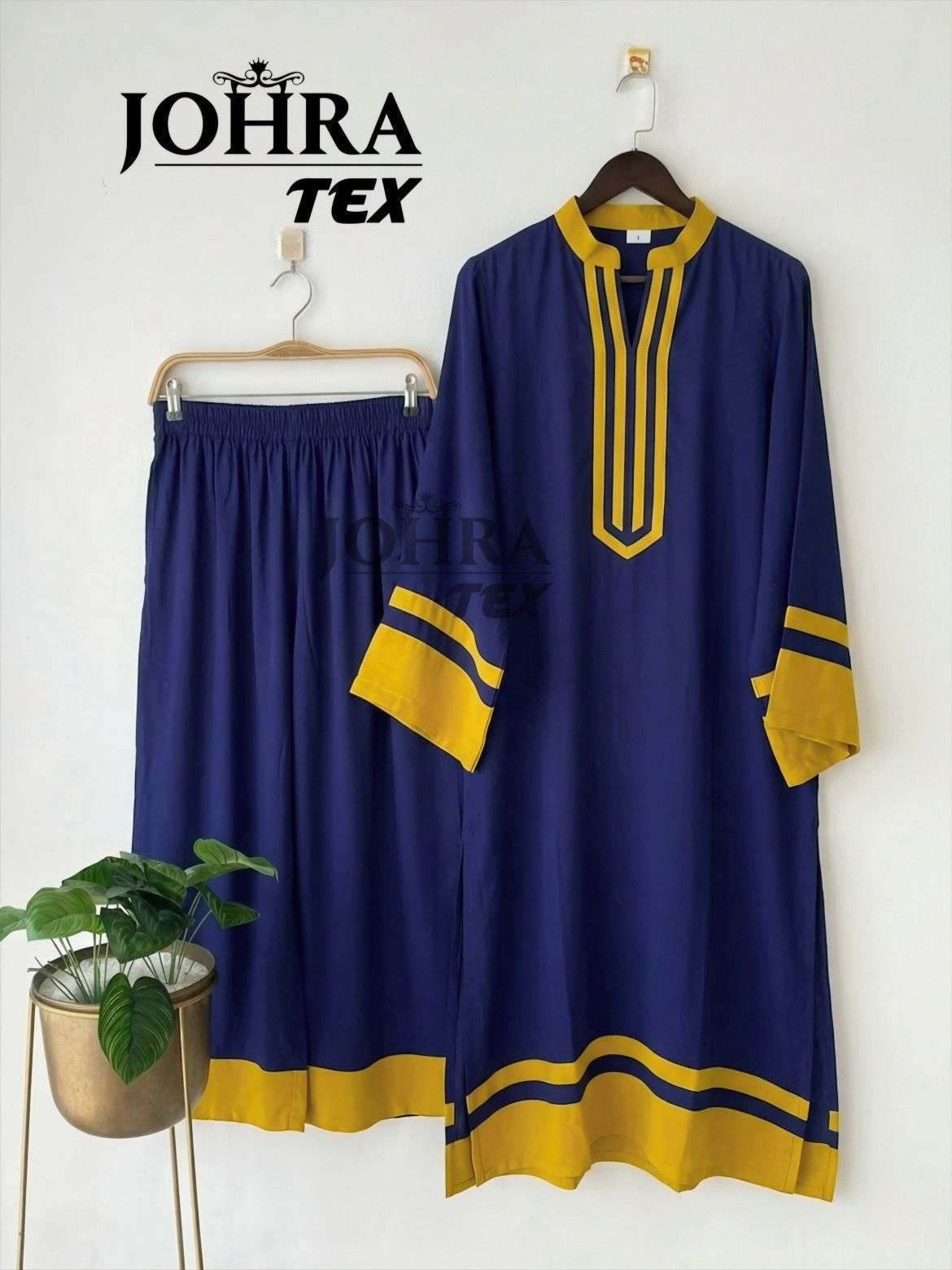 JOHRA TEX JT 200 DEF VISCOSE FANCY WORKS PAKISTANI STYLE KURTI WITH BOTTOM PAIR 