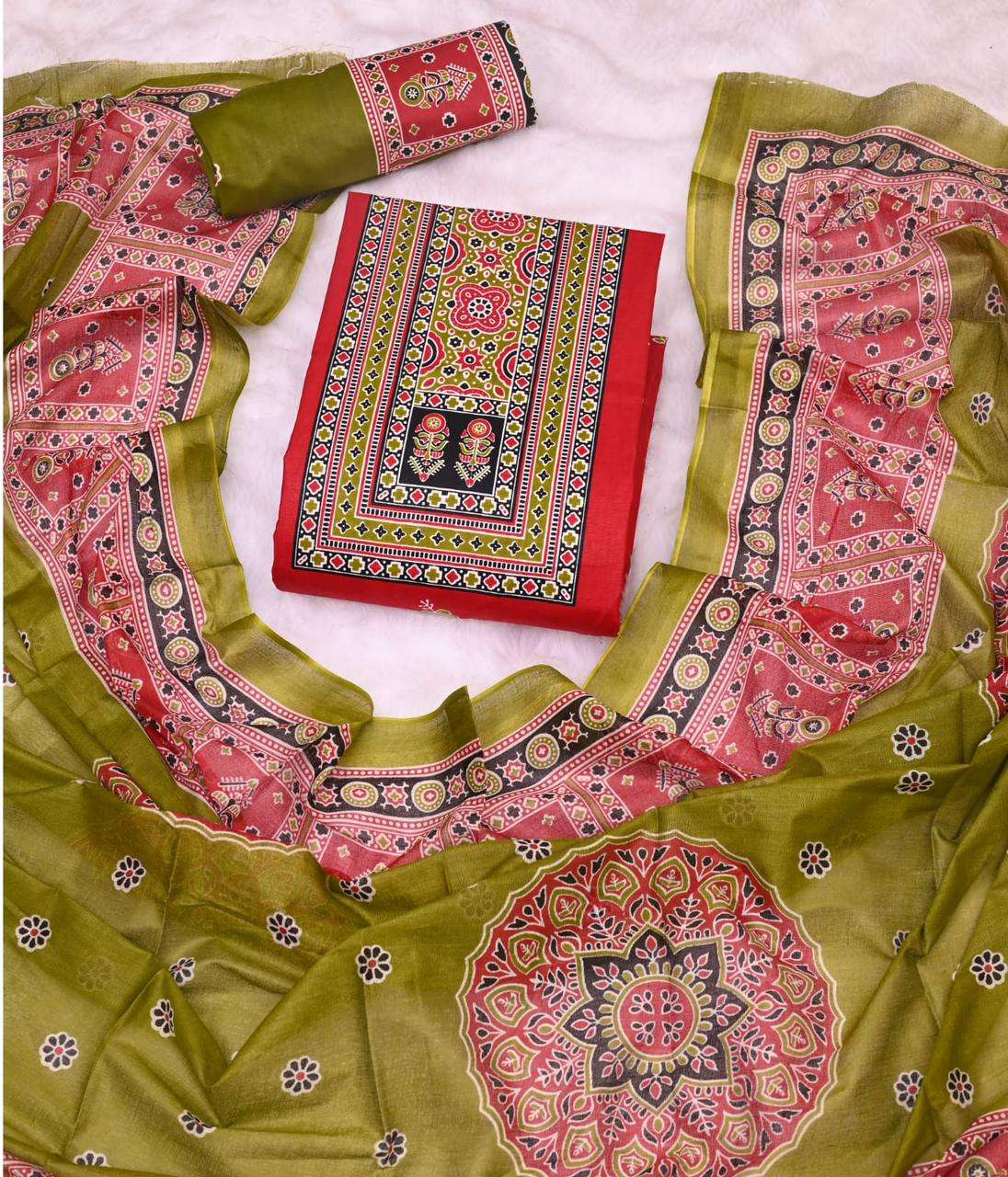 JS PRIYA PEHNAWA AJRAK VOL 4 COTTON BATIK PRINT SALWAR SUIT