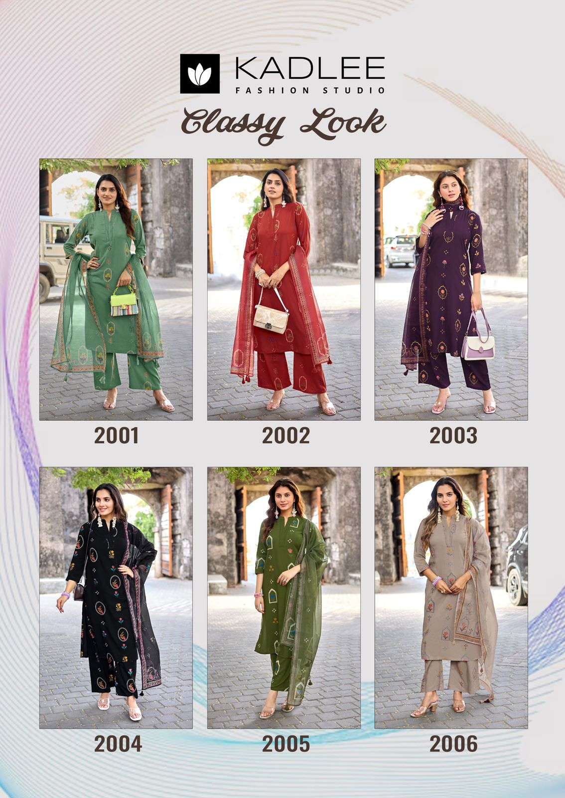 KADLEE FASHION CLASSY LOOK RAYON PRINT FANCY LADIES KURTI BOTTOM AND DUPATTA SET 