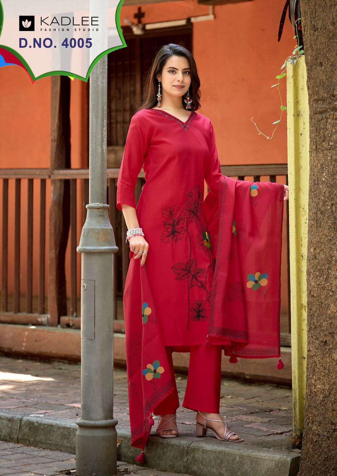 KADLEE FASHION RAAHI ROMAN SILK FANCY WORKS LADIES 3PCS SET COLLECTION 