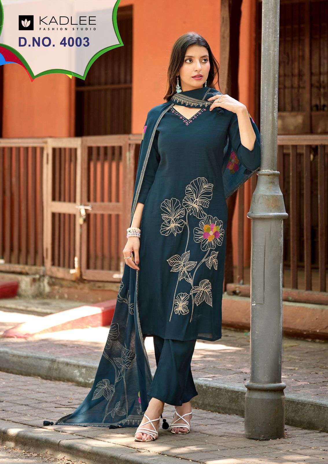 KADLEE FASHION RAAHI ROMAN SILK FANCY WORKS LADIES 3PCS SET COLLECTION 