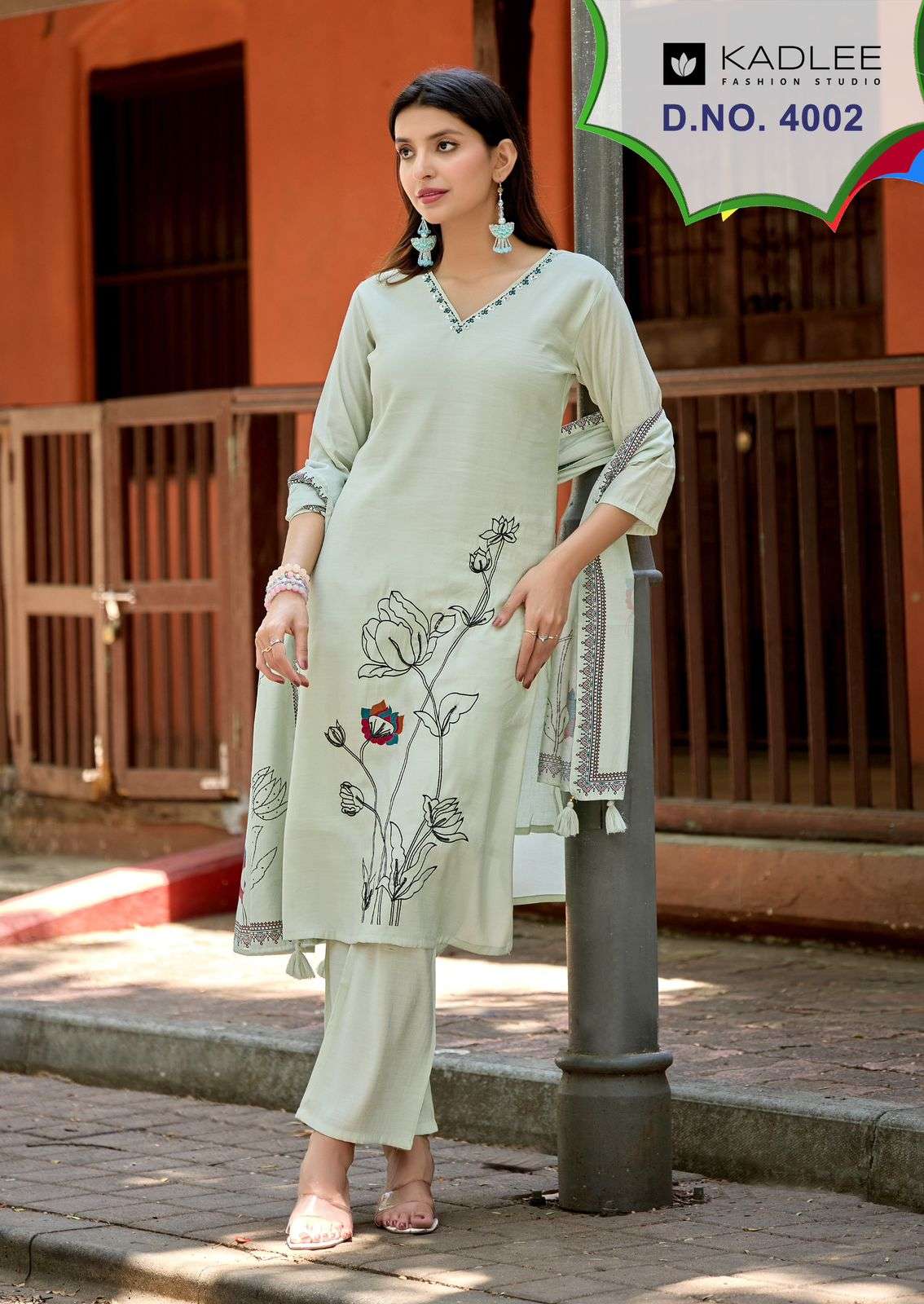 KADLEE FASHION RAAHI ROMAN SILK FANCY WORKS LADIES 3PCS SET COLLECTION 