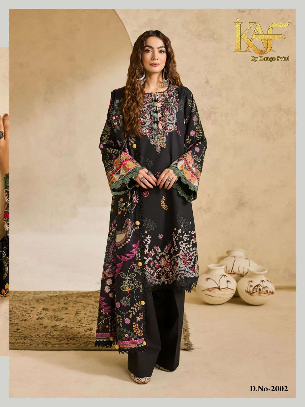 KAF FABRIC ROYAL RAWA VOL 2 COTTON DIGITAL KARACHI PRINT SALWAR SUIT