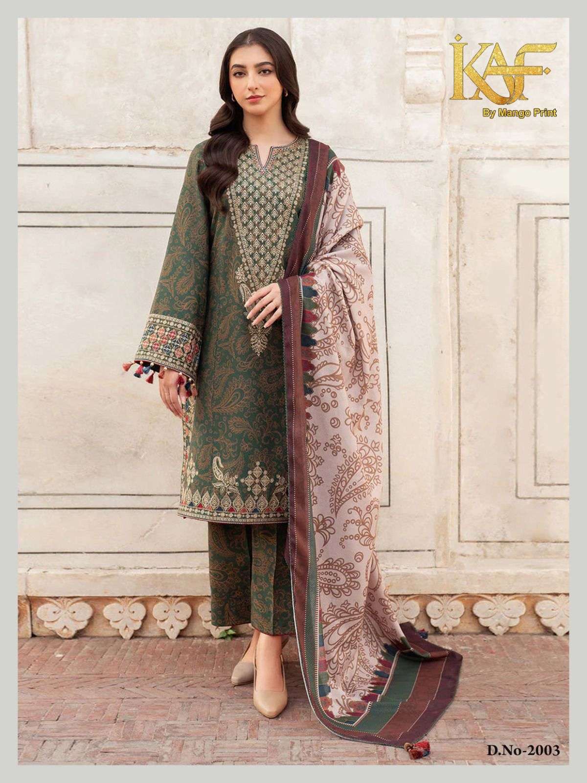 KAF FABRIC ROYAL RAWA VOL 2 COTTON DIGITAL KARACHI PRINT SALWAR SUIT