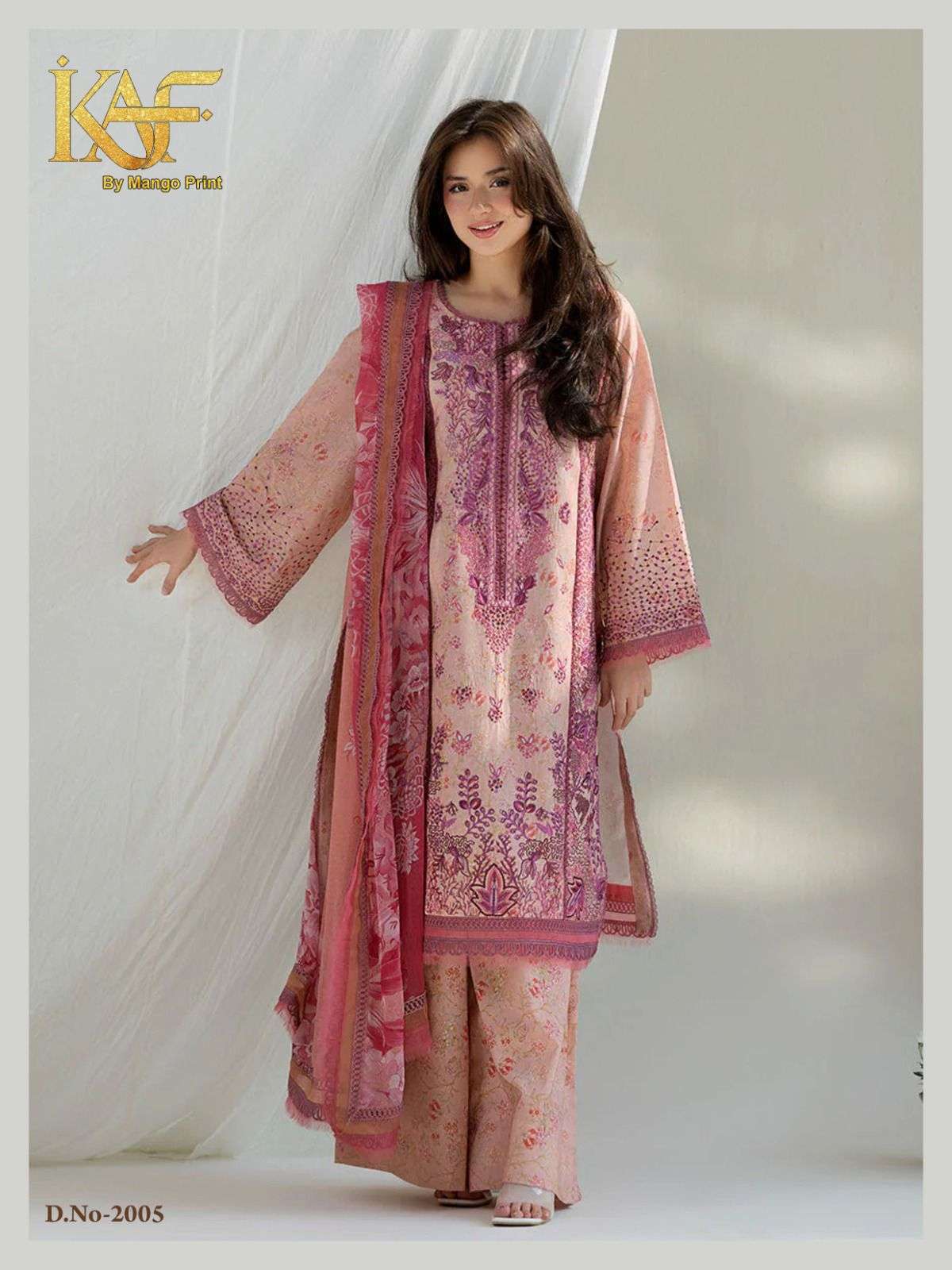 KAF FABRIC ROYAL RAWA VOL 2 COTTON DIGITAL KARACHI PRINT SALWAR SUIT