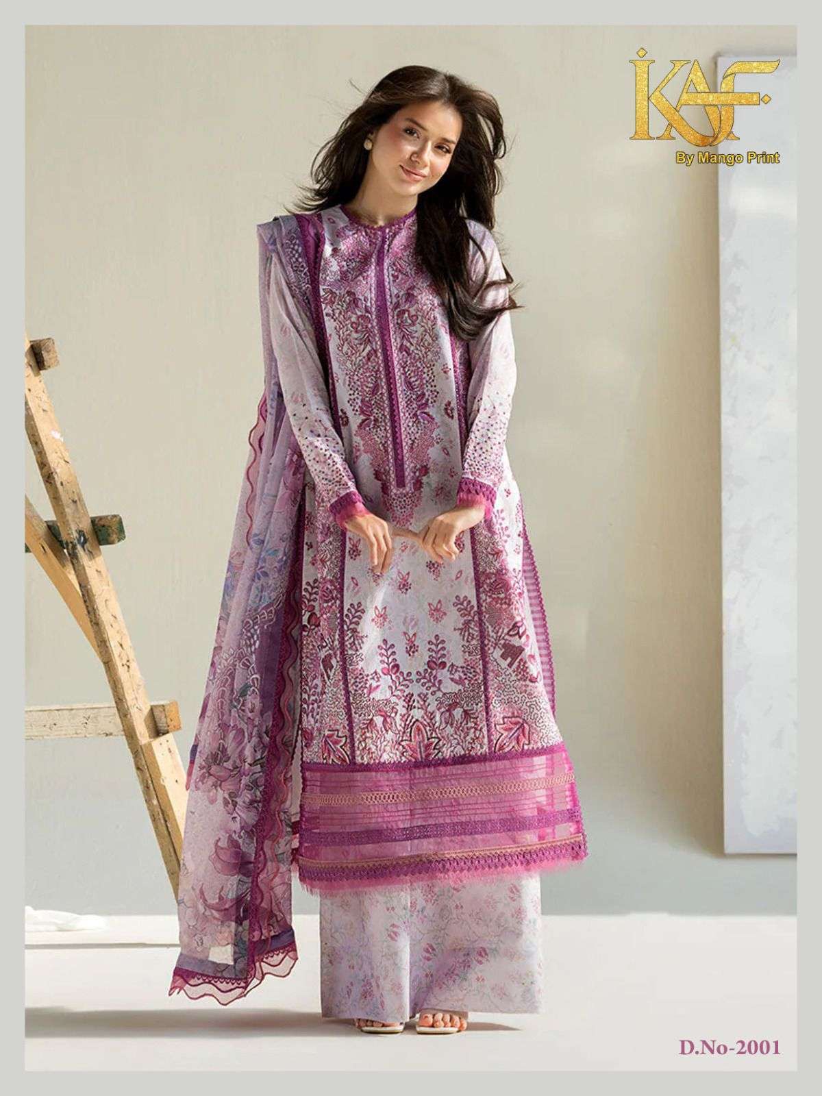 KAF FABRIC ROYAL RAWA VOL 2 COTTON DIGITAL KARACHI PRINT SALWAR SUIT