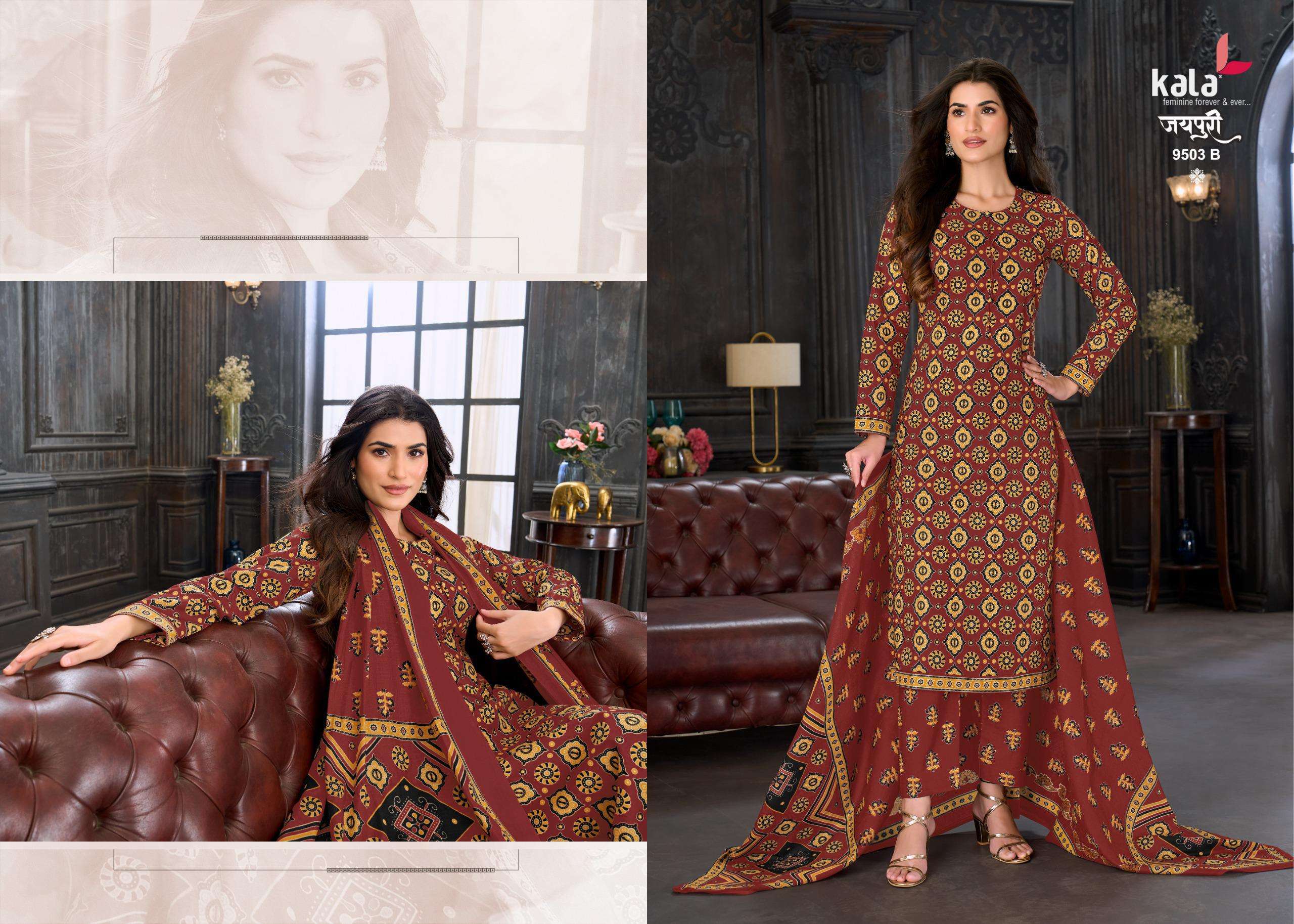 KALA FASHION JAIPURI VOL 10 COTTON PRINT LADIES SALWAR SUIT