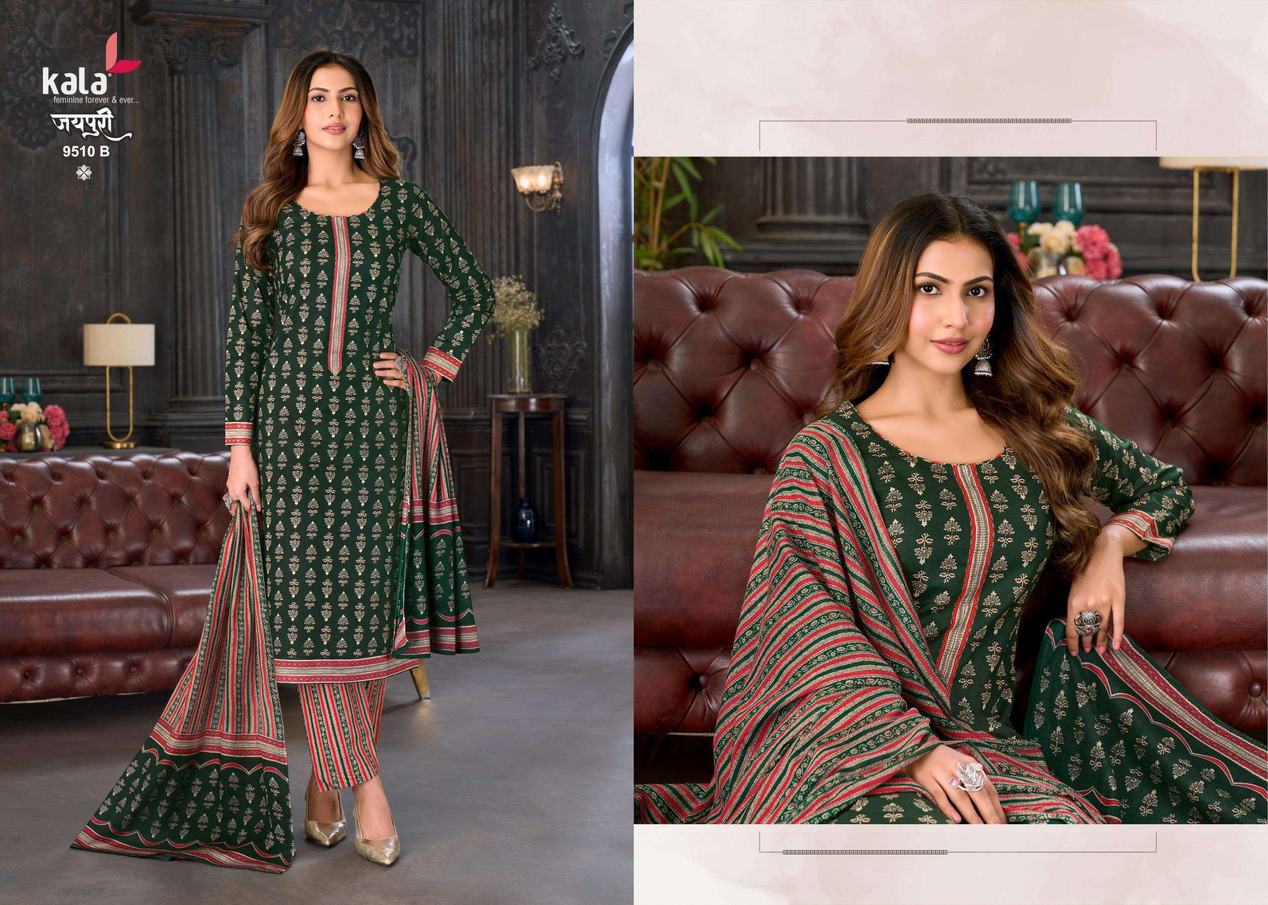 KALA FASHION JAIPURI VOL 10 COTTON PRINT LADIES SALWAR SUIT