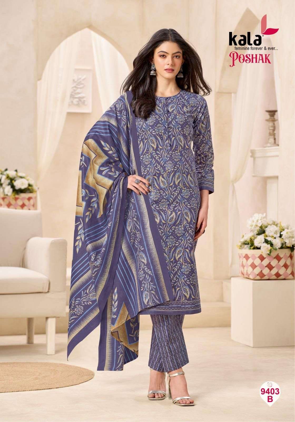 KALA FASHION POSHAK VOL 3 COTTON PRINTED SALWAR SUIT