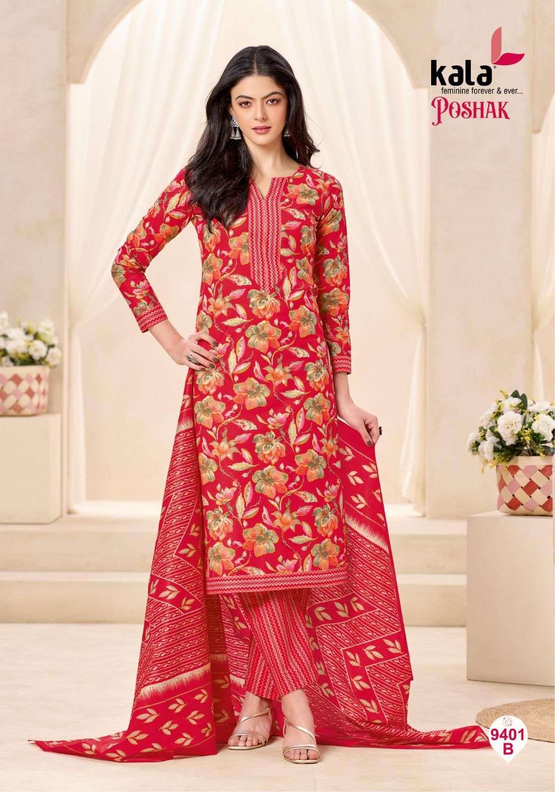 KALA FASHION POSHAK VOL 3 COTTON PRINTED SALWAR SUIT