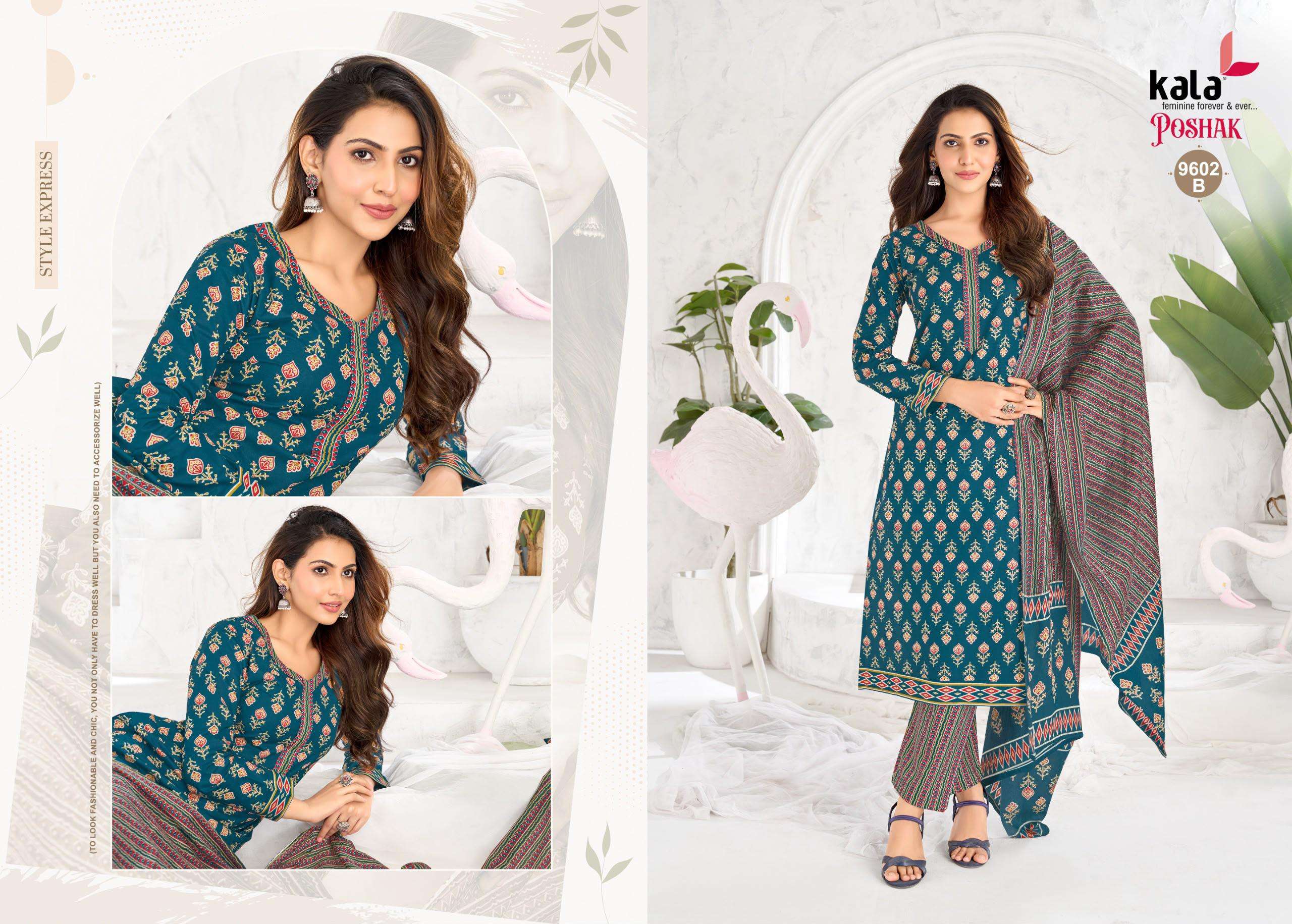 KALA FASHION POSHAK VOL 4 COTTON PRINTED SALWAR SUIT