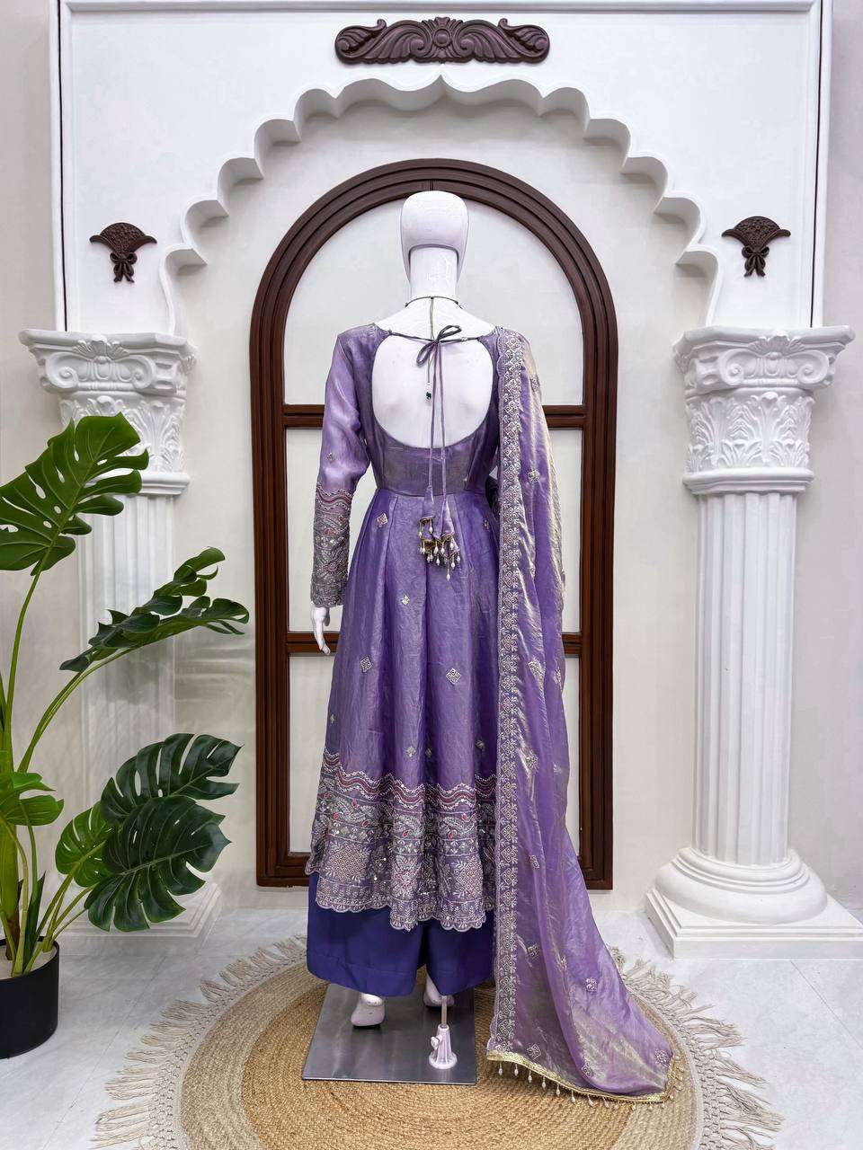 KD 1199 SILK GORGEOUS PARTY WEAR LOOK DESIGNER ANARKALI GOWN STYLE SUIT