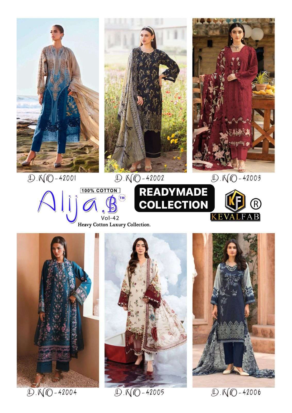 KEVAL FAB ALIJA B VOL 42 READY MADE COLLECTION 