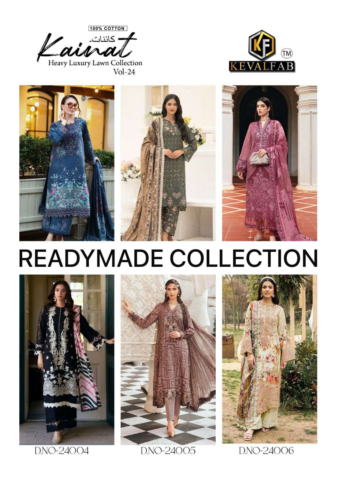KEVAL FAB KAINAT VOL 24 READY MADE COLLECTION 