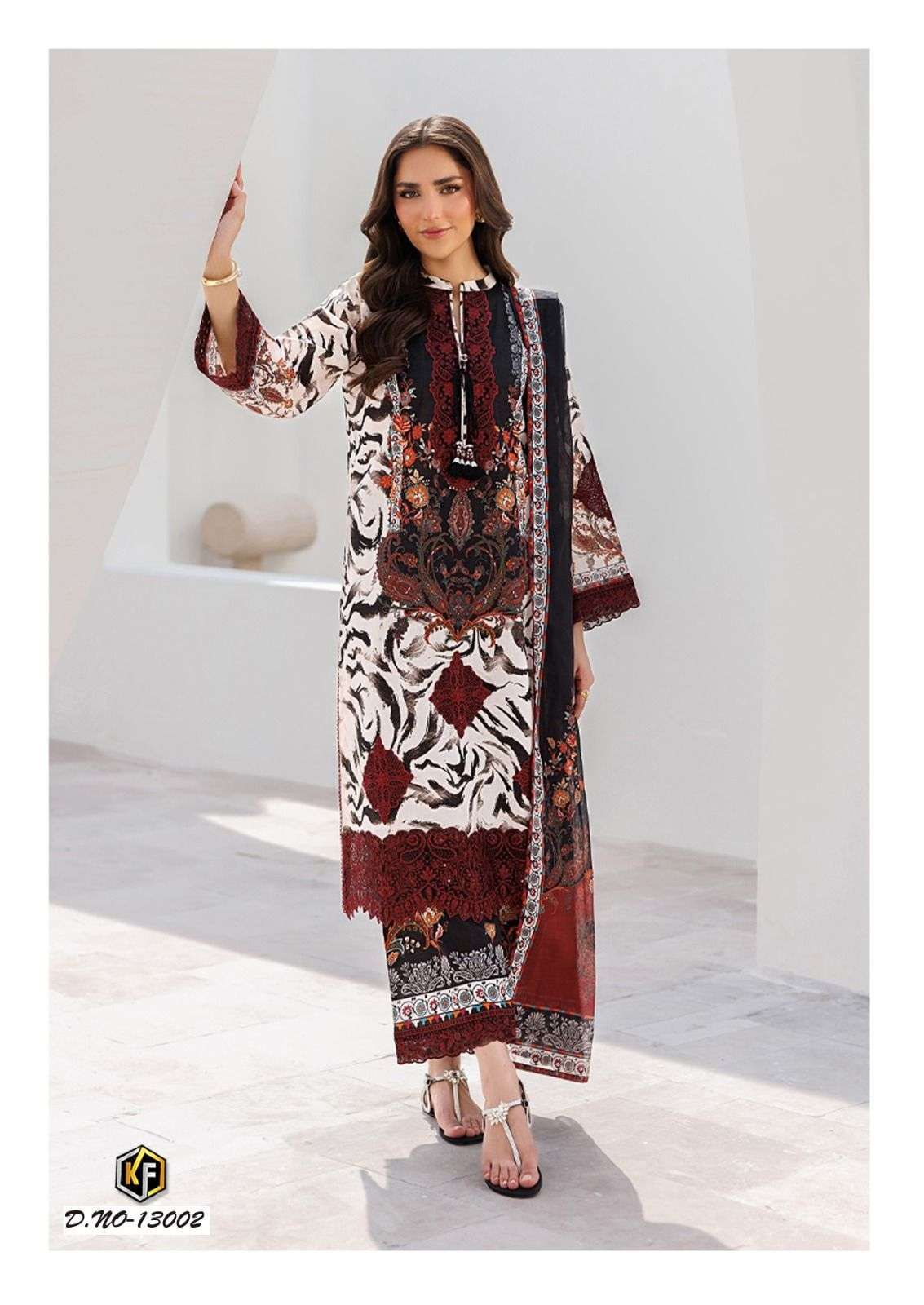 KEVAL FAB KANEEZ HEAVY COTTON LUXURY COLLECTION VOL13 LAWN COTTON DIGITAL PRINT SALWAR SUIT