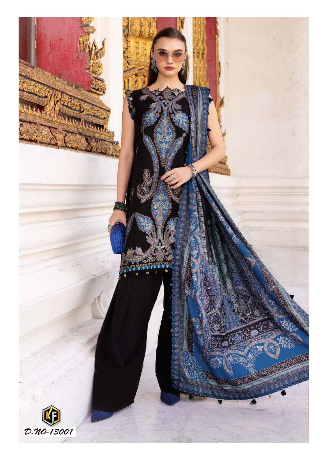 KEVAL FAB KANEEZ HEAVY COTTON LUXURY COLLECTION VOL13 LAWN COTTON DIGITAL PRINT SALWAR SUIT